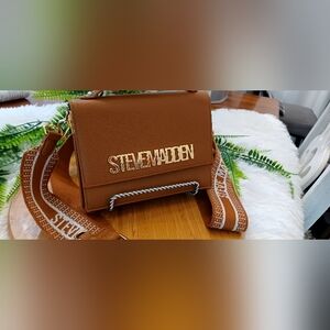Steve Madden BHama Satchel Bag Cognac